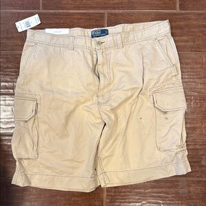 Polo by Ralph Lauren Tan Cargo Shorts with Relaxed Fit